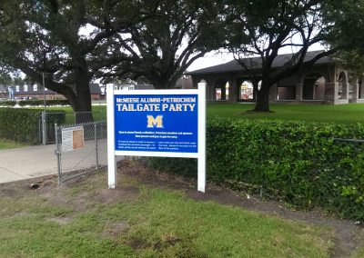 McNeese Exterior Signage