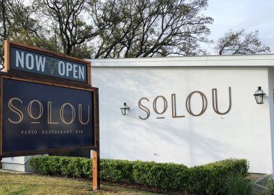 SouLou Restaurant Custom Signage