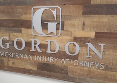 Gordon wood Brand signage